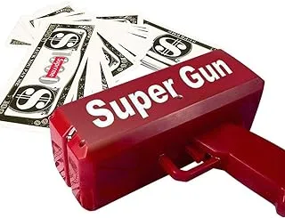 Money Gun, Making A Cash Rain Money Toy Gun, Contains Banknotes Props, Suitable for Weddings, Party, Birthdays, Marketing, Nightclubs Etc Party Games