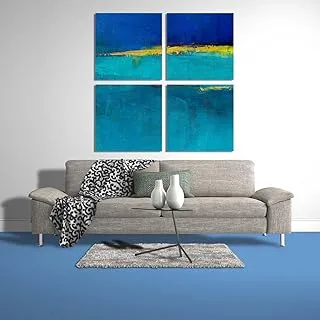 Water Soil And Sky, Canvas wall art, Blue, Canvas, 4 Pieces, 40 x 40 By(BPA®)