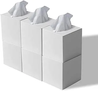 Nice Touch 2 Ply Facial Tissue - Pack of 6 Cube Boxes of 100 Sheets - Contains 600 Premium Quality Soft and Absorbent Tissues