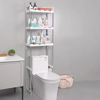 HEXAR® 3 Tier Over the Toilet Rack, Stainless Steel 30kg Capacity Bathroom Shelf, Space Saving Bathroom Stand Organizer Over the Toilet Storage