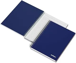 Ambar 120 Sheets 70 GSM Ideas Hard Cover Spiral Note Book, A5 Size, Blue