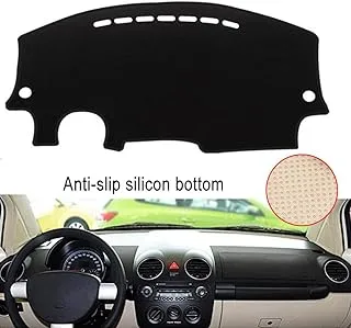 Clidr Dashboard Cover Dash Cover Mat Pad DashMat for 1998-2010 VW Volkswagen Beetle (Black Edge)