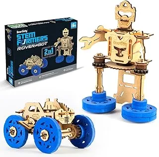 Smartivity STEMFormers Rover Bot STEM STEAM التعليمية DIY بناء مجموعة ألعاب نشاط البناء، تعليمات سهلة، تجربة، لعب، تعلم مشروع الهندسة العلمية 6 + 2 في 1