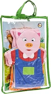 King Three Little Pigs Hand Puppet 7-Pieces Set