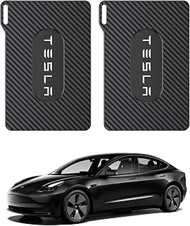 Key Card Holder For Tesla Model 3 Y Carbon Fiber Card Keychain Key Protective Card Shell Case Card Keychain Accessories