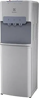 Electrolux Water Dispenser, Top Loading, 3-taps Equipped with Hot Cold and Ambient Temperature, Floor Standing, LED Indicator, Child Safety Lock for Faucet, Best for Home & Office, Silver-EQACF1SXSG