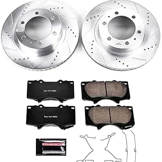 Power Stop K137 Front Brake Kit with Drilled/Slotted Brake Rotors and Z23 Evolution Ceramic Brake Pads