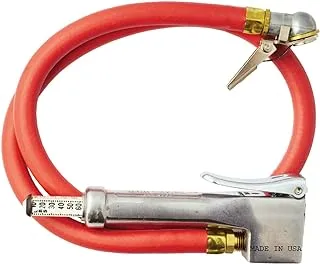 Milton (523) Bayonet Tire Inflator Gauge - Grip-Style Air Chuck Head to Lock onto Valve, 120 Max PSI