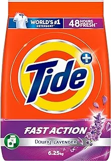 Tide Fast action Laundry Detergent Powder with Lavender, 6.25 KG