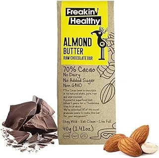 Freakin Healthy Almond Butter Raw Chocolate Bar 40 g