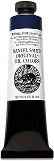 DANIEL SMITH Original Oil Color Paint, 37ml Tube, Phthalo Blue (Green Shade), 284300100