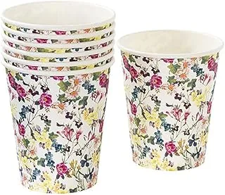 Talking Tables Truly Scrumptious Vintage Floral Disposable Cups for a Tea Party or Birthday (12 Pack)