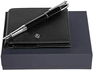 Festina FPPW196A Fountain Pen and Wallet 2-Piece Set, Black