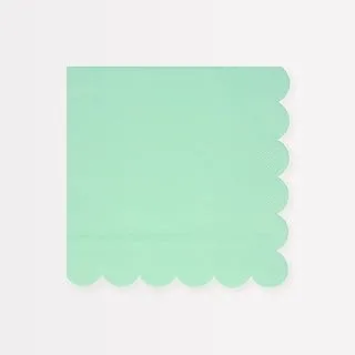 Meri Meri Sea Foam Green Large Napkins (Pack of 16)