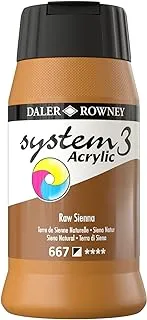 Daler Rowney System 3 Acrylic Paint – 500 ml Terre de