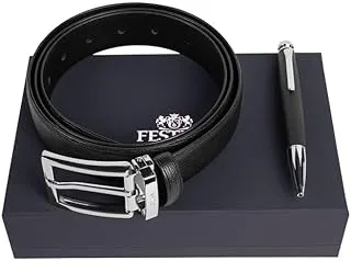 Festina Ballpoint Pen and Belt Set, Black