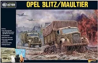 بولت أكشن أوبل بليتز/شاحنة مولتيير 1:56 مجموعة نماذج بلاستيكية لألعاب الحرب العسكرية من الحرب العالمية الثانية