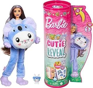 Barbie Cutie Reveal Costume-Themed Doll & Accessories with 10 Surprises, Bunny as a Koala