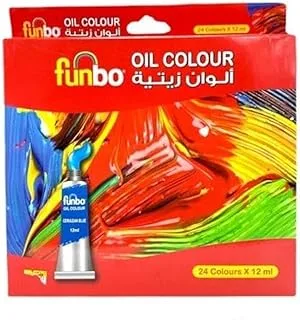 Funbo Oil Paint Tubes 12 ml 24-Pieces Set