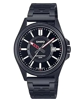 Casio Men's Watch - MTP-E700B-1EVDF Black Dial, Black Band