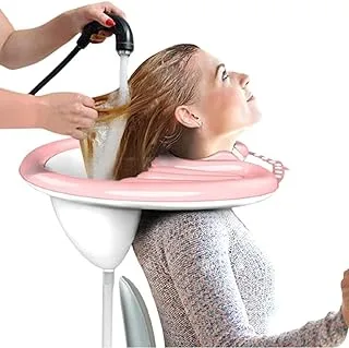 Inflatable Shampoo Basin - Lightweight and Portable Shampoo Bowl with Air Pump- Hair Washing Tray for Bedridden, Handicapped, Seniors, Pregnant, Wheelchair Person at Home Hospitals and Salons