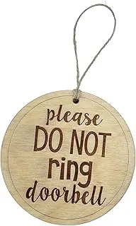 BPA® CMS Design Studio Do Not Ring Doorbell Wooden Sign