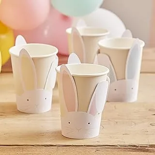 Ginger Ray 'Eggciting Easter' Pop Out Bunny Paper Cups - 8 Pack