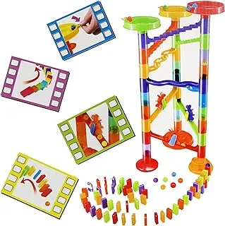 UKR Marble Run Tornado Blocks 85 pc Creative Stem Toy For Kids, Construction Building Toy Marble Maze Game