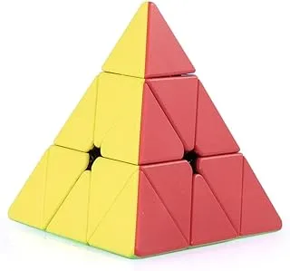 Pyraminx Speed Cube Triangle Magic Cube Pyramid Stickerless Cube Puzzle Cube for Beginners Kids