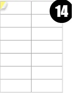 A4 Self Adhesive Multipurpose Labels Writable/Printable, 105 x 42.3 mm, 14 Labels Per A4 Sheet, High White Labels for Mailing Address,Organizing,Party,Office,Kitchen And Envelopes-700Labels/50 Sheets