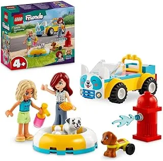 LEGO Friends Dog-Grooming Car Toy, Vehicle Playset, Animal and Nature Pretend Play Toy for 4 Plus Year Old Girls, Boys & Kids, 2 Mini-Doll Characters and 2 Dog Figures, Birthday Gift Idea 42635