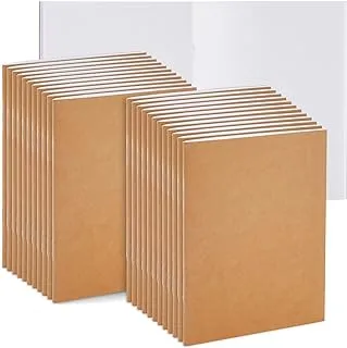 Paper Junkie 24 Pack Blank Journals Bulk Set, Small Kraft Paper Notebooks, Sketchbooks for Kids, Students to Write Stories (4x6 in)