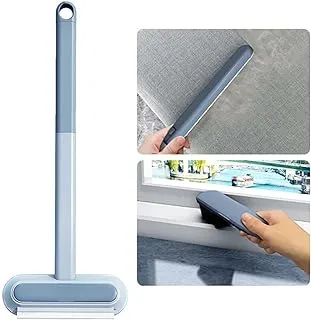 ECVV Multifunctional Window Screen Cleaning Brush with Long Handle Household Portable Glass Cleaner Tool Wet and Dry Dual-Use Screen Door Mesh Brush