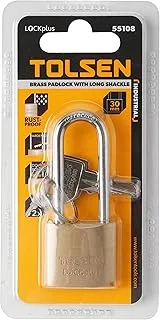 Tolsen-Brass padlock with long shackle (INDUSTRIAL)