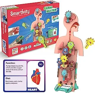 Smartivity Human Body Toy for Kids 6-12 Years | Body Organs & Functions | Best Birthday Gift for Boys & Girls | DIY STEM Educational Science Project Model for Kids 6,7,8,9,10,11,12 Years Old