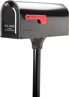 Architectural Mailboxes 7680B-10 MB1 Mount Mailbox and In-Ground Post Kit, Medium, Bl