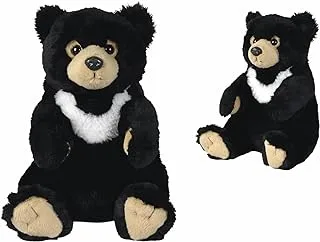 Nicotoy Bear Plush Cuddly Toy, 25 cm Height, Black