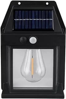 ALIUAE Outdoor Solar Wall Lamp Waterproof Tungsten Filament Lamp Induction Lamp Household Light Garden Wall Ligh