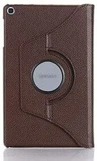 AWH Smart Cover Case for Samsung Galaxy Tab (P-610), 360 Degree Rotating Stand, [Auto Sleep/Wake], Folio Leather Smart Cover Case for Samsung Galaxy Tab, Slim Lightweight Stand Cover, Brown.