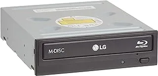 LG Electronics WH16NS40 16X Blu-ray/DVD/CD محرك إعادة كتابة SATA داخلي متعدد المتوافق، BDXL، دعم M-DISC، أسود