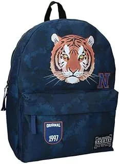 Skooter Boy's Tiger Backpack-Navy One Size