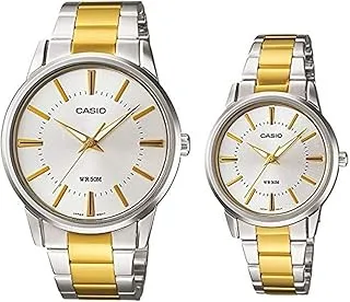 Casio Men's Watch - MTP-1303SG-7AVDF White Dial, Multicolor Band