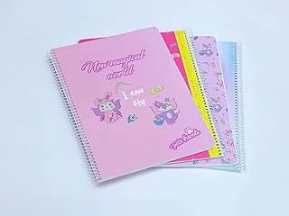 Ambar Magical World 80 Sheets Spiral Note Book 10-Pack, A4 Size