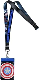 Captain America Deluxe Lanyard with Card Holder