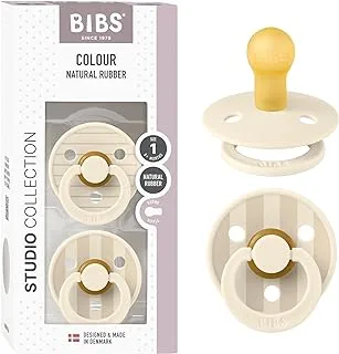 BIBS Studio Colour 2 Pack Pin Latex Size 1 Ivory Vanilla Mix