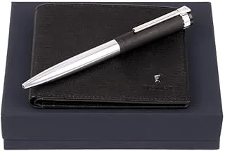 Festina FPBW154A Ballpoint Pen and Wallet 2-Piece Set, Black/Silver