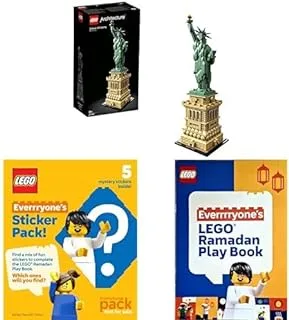 LEGO Architecture Statue of Liberty 21042 Building Blocks Toy Set (1 With LEGO Book & LEGO Surprise Stickers!