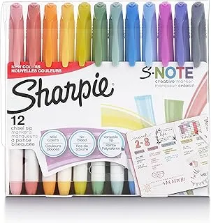 SHARPIE S-NOTE CHISEL 12CD