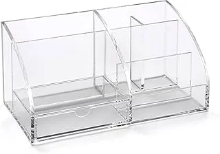 Bpa Acrylic Desk Organiser, 130 mm x 250 mm x 120 mm Size, Clear