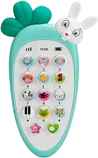 ATYANTAH Smart Phone Cordless Feature Mobile Phone Toys Mobile Atyantah's Phone for Kids Phone Small Phone Toy Musical Toys for Kids Smart Light-Number Speaking (Kimi Rabbit Phone)